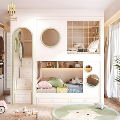 Giường tầng thông minh hiện đại Hoàng Đạt - GT017