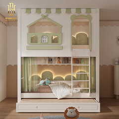 Giường tầng thông minh hiện đại Hoàng Đạt - GT019