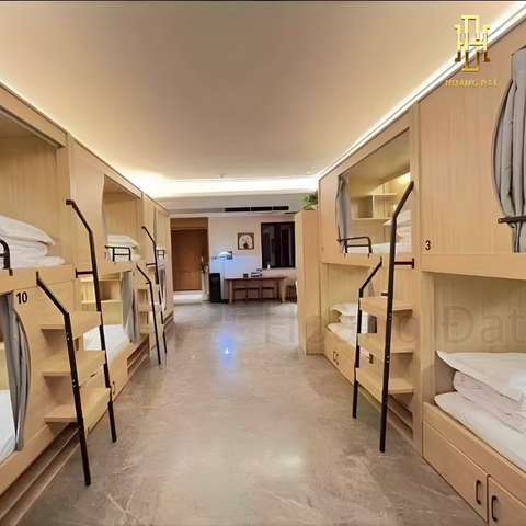 Giường tầng ký túc xá thông minh hiện đại Hoàng Đạt - GT006