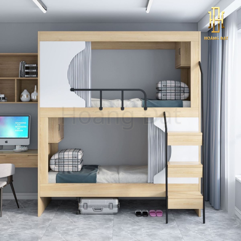 Giường tầng ký túc xá thông minh hiện đại Hoàng Đạt - GT006