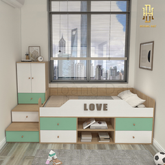 Giường tầng thông minh hiện đại Hoàng Đạt - GT013