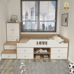 Giường tầng thông minh hiện đại Hoàng Đạt - GT013