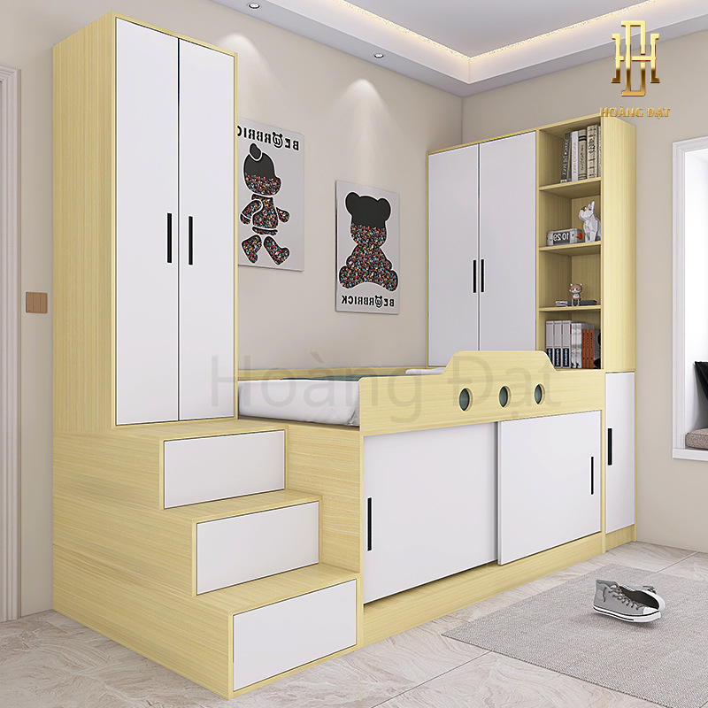 Giường tầng thông minh hiện đại Hoàng Đạt - GT009
