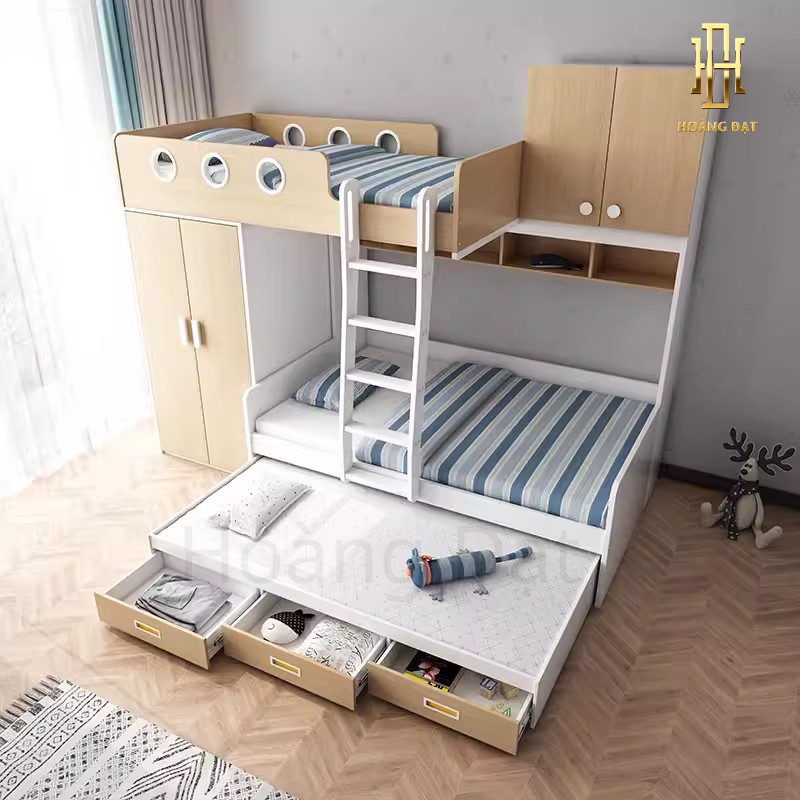 Giường tầng thông minh hiện đại Hoàng Đạt - GT012