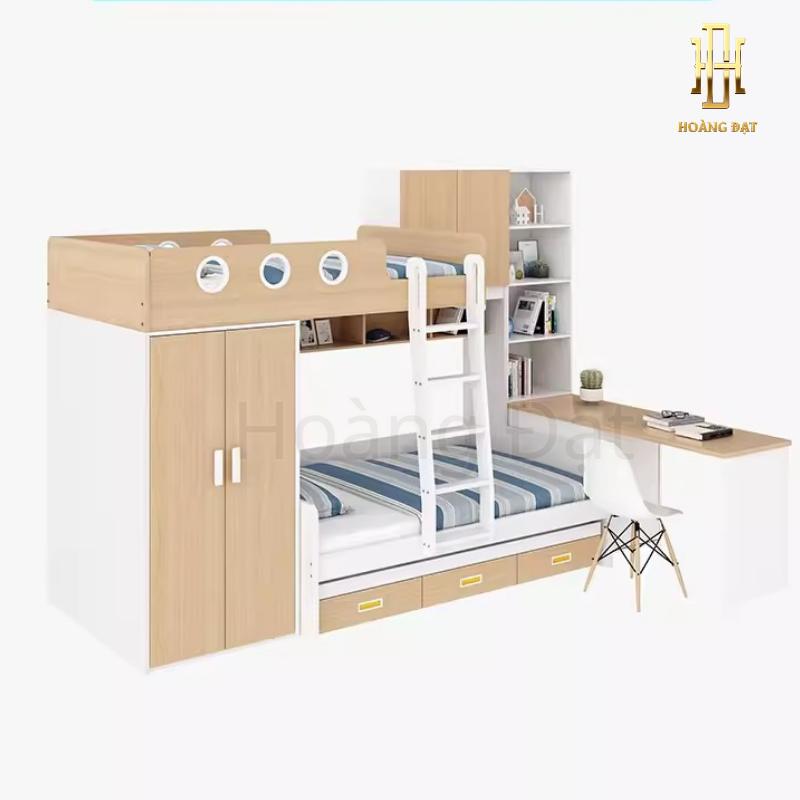 Giường tầng thông minh hiện đại Hoàng Đạt - GT012