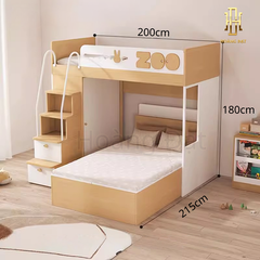 Giường tầng thông minh hiện đại Hoàng Đạt - GT011