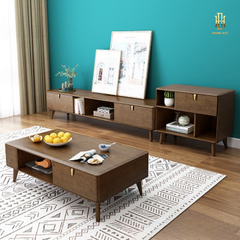 Combo kệ tivi và bàn trà gỗ công nghiệp cao cấp - TV002