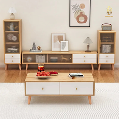 Combo kệ tivi và bàn trà gỗ công nghiệp cao cấp - TV003