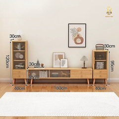 Combo kệ tivi và bàn trà gỗ công nghiệp cao cấp - TV003