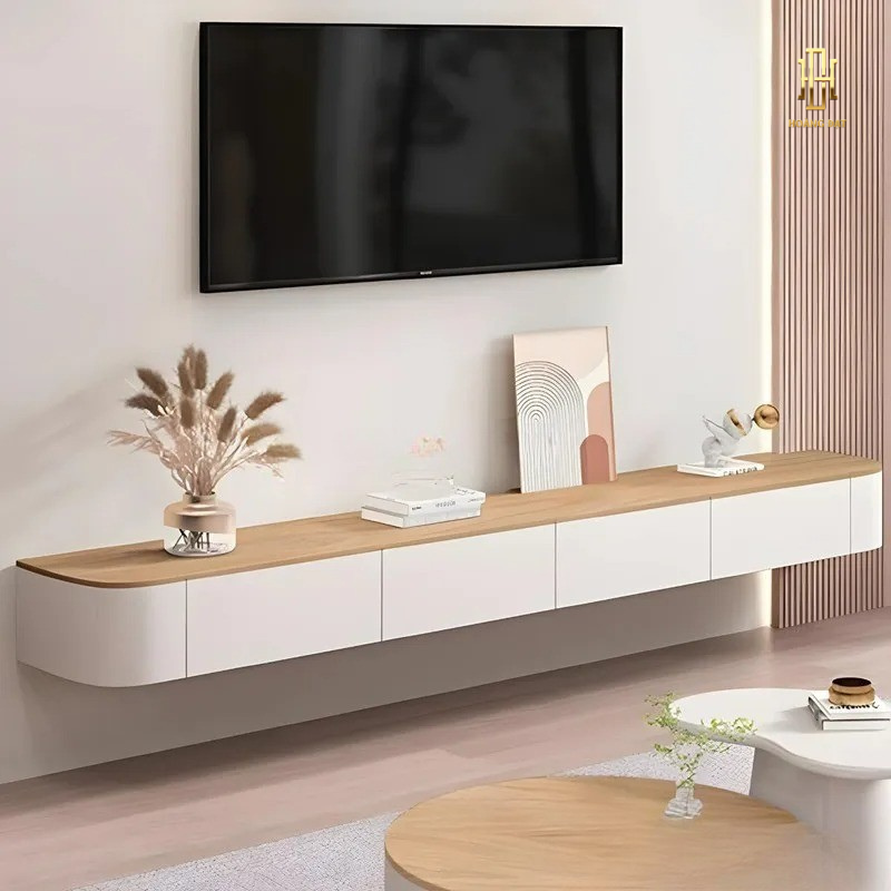 Kệ tivi gỗ công nghiệp treo tường cao cấp Hoàng Đạt - TV005