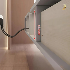 Kệ tivi gỗ công nghiệp treo tường cao cấp Hoàng Đạt - TV005