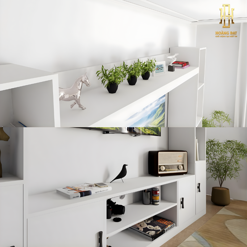 Kệ tivi gỗ công nghiệp cao cấp Hoàng Đạt - TV008