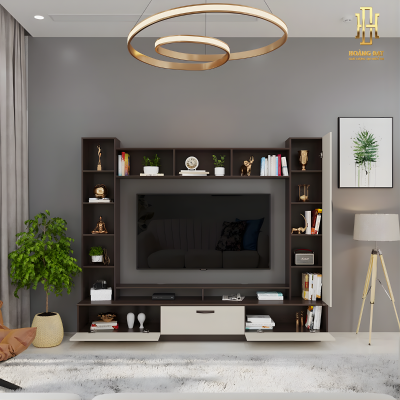 Kệ tivi gỗ công nghiệp cao cấp Hoàng Đạt - TV009