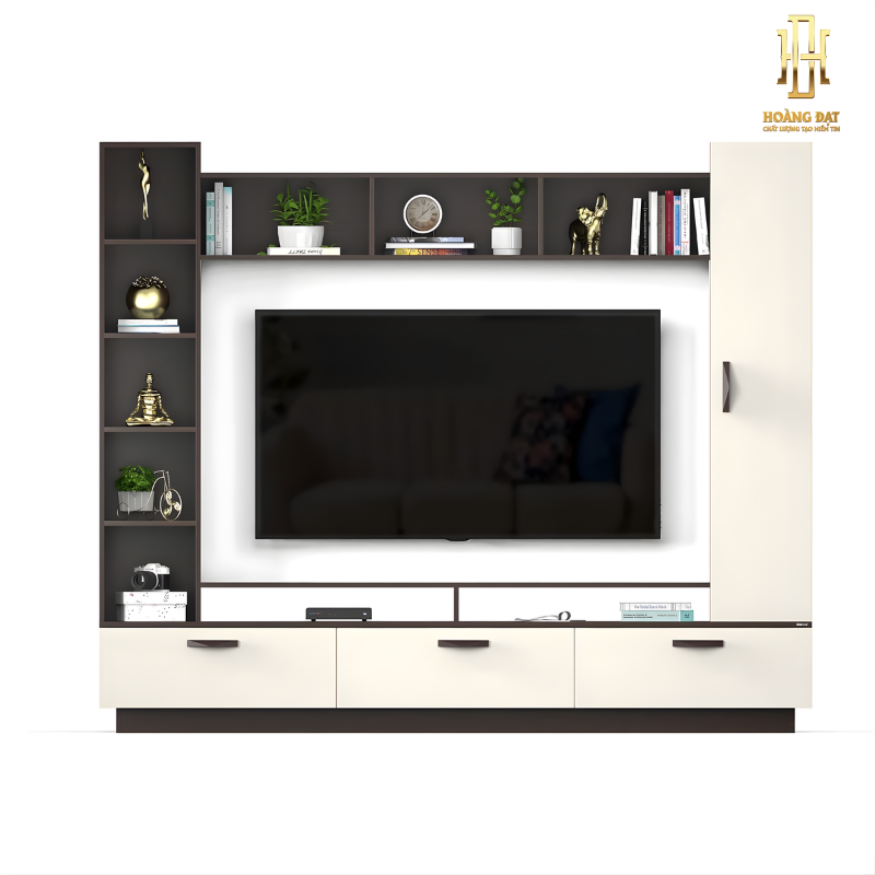 Kệ tivi gỗ công nghiệp cao cấp Hoàng Đạt - TV009