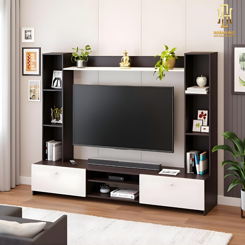 Kệ tivi gỗ công nghiệp cao cấp Hoàng Đạt - TV013