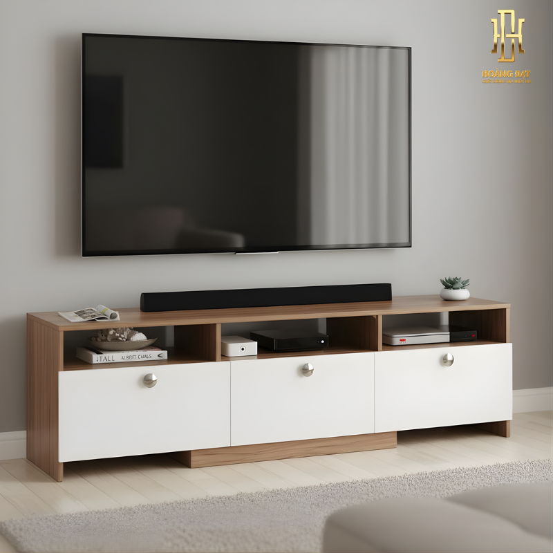Kệ tivi gỗ công nghiệp cao cấp Hoàng Đạt - TV014