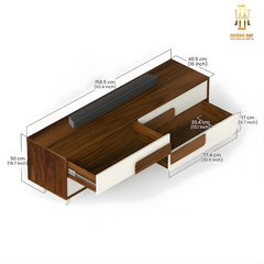 Kệ tivi gỗ công nghiệp cao cấp Hoàng Đạt - TV016