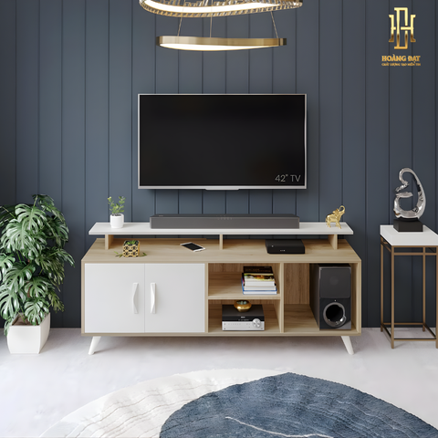 Kệ tivi gỗ công nghiệp cao cấp Hoàng Đạt - TV017