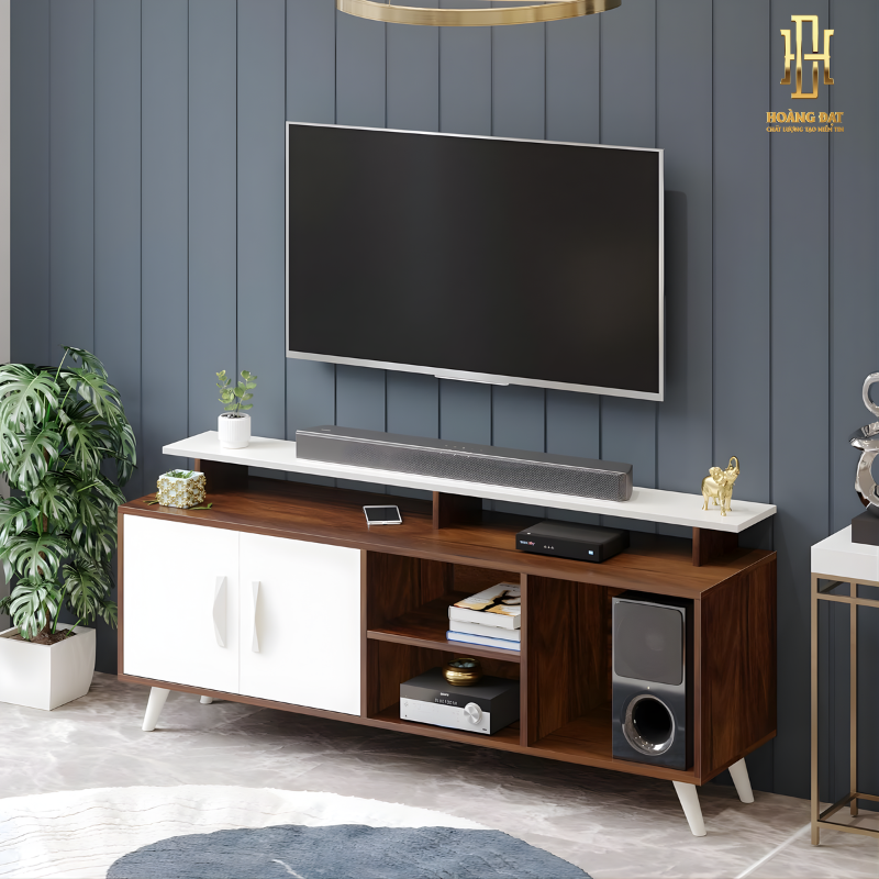 Kệ tivi gỗ công nghiệp cao cấp Hoàng Đạt - TV017