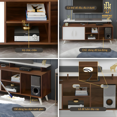 Kệ tivi gỗ công nghiệp cao cấp Hoàng Đạt - TV017