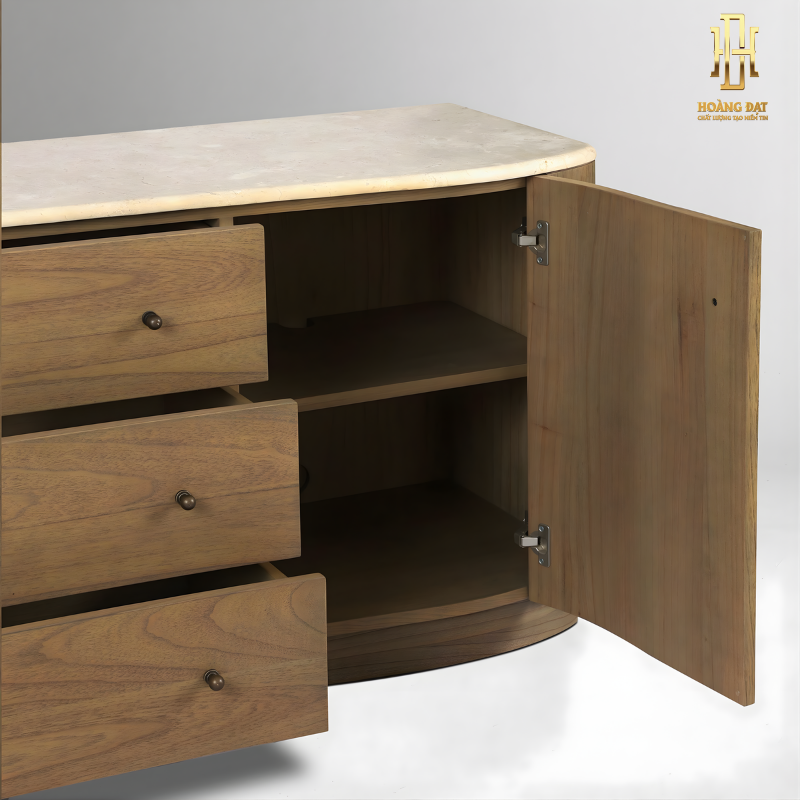 Kệ tivi gỗ công nghiệp cao cấp Hoàng Đạt - TV018