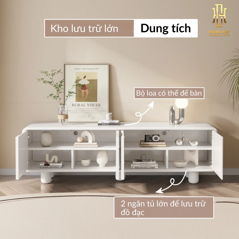 Kệ tivi gỗ công nghiệp cao cấp Hoàng Đạt - TV019