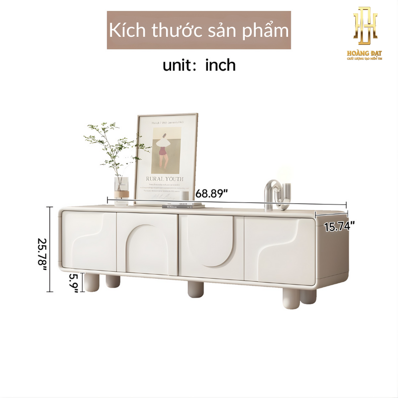 Kệ tivi gỗ công nghiệp cao cấp Hoàng Đạt - TV019