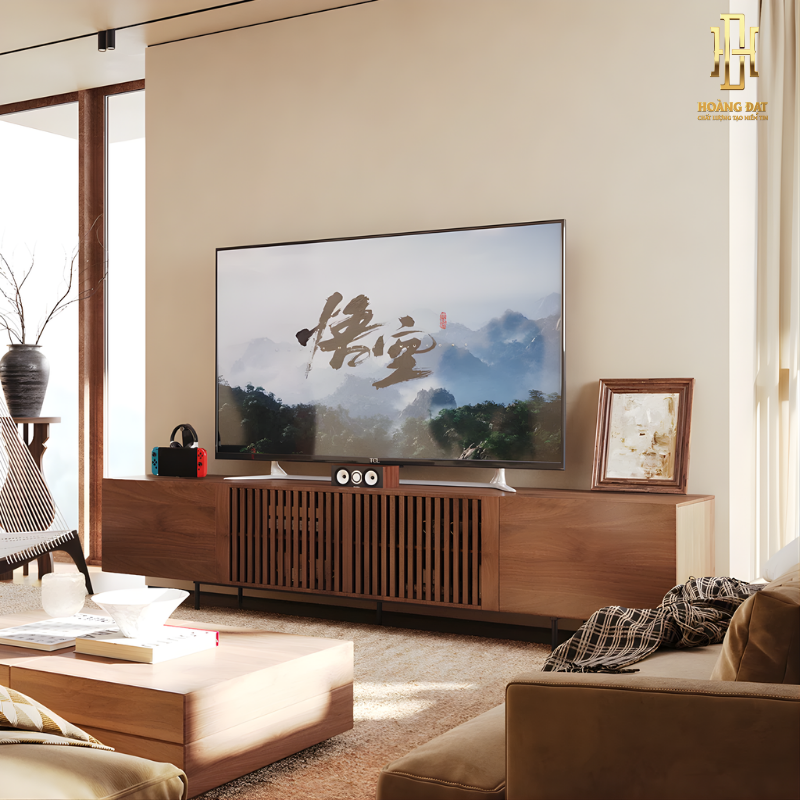 Kệ tivi gỗ công nghiệp cao cấp Hoàng Đạt - TV020