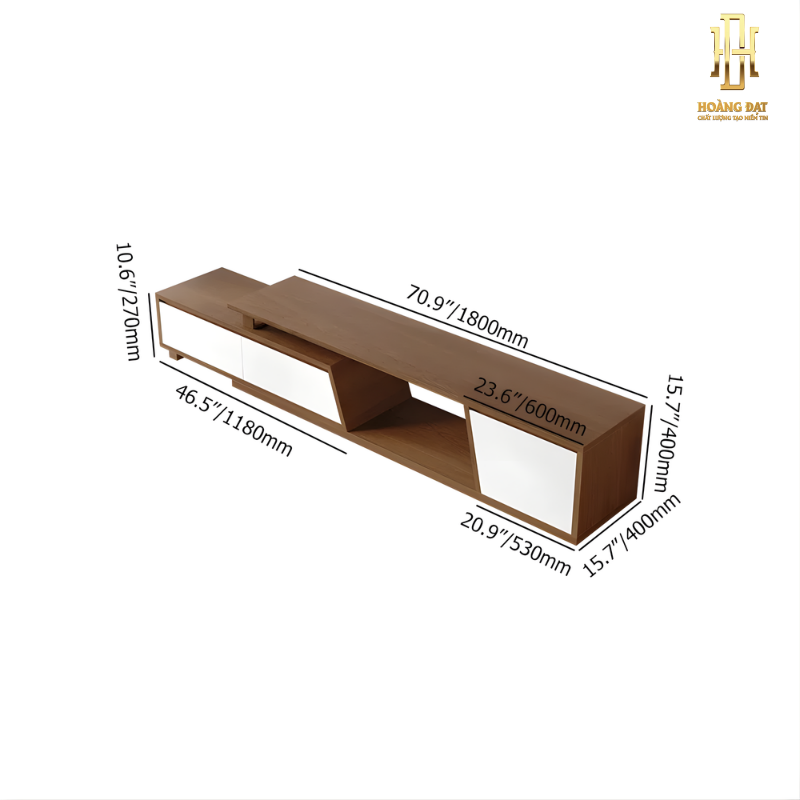 Kệ tivi gỗ công nghiệp cao cấp Hoàng Đạt - TV022