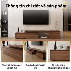 Kệ tivi gỗ công nghiệp cao cấp Hoàng Đạt - TV022