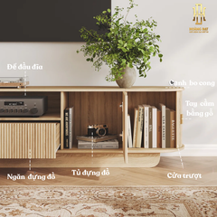 Kệ tivi gỗ công nghiệp cao cấp Hoàng Đạt - TV026