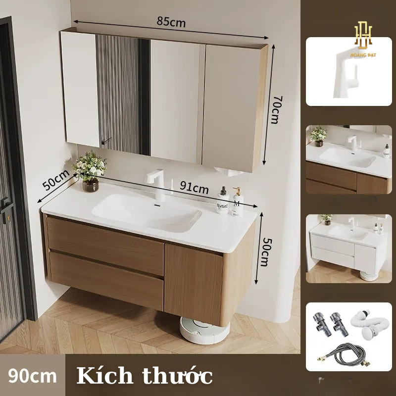 Tủ Lavabo Nhà Tắm Nhựa PVC - LVB005