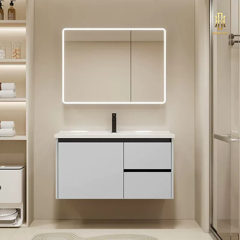 Tủ Lavabo Nhà Tắm Nhựa PVC - LVB006