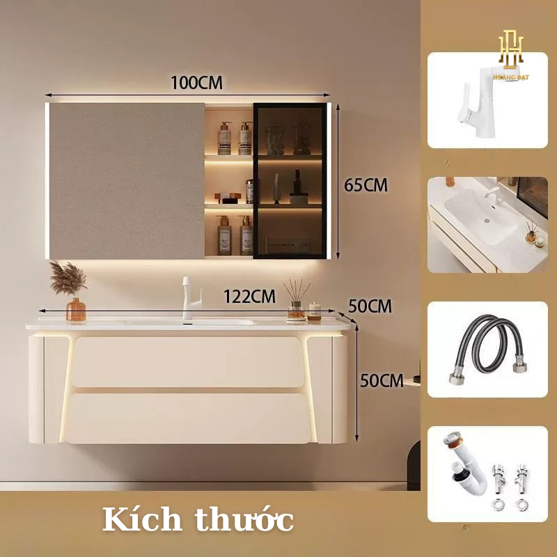 Tủ Lavabo Nhà Tắm Nhựa PVC - LVB007