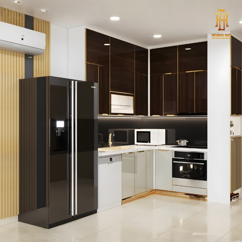 Tủ bếp hợp kim nhôm Hoàng Đạt - TBHK010