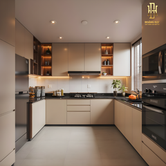 Tủ bếp hợp kim nhôm Hoàng Đạt - TBHK011