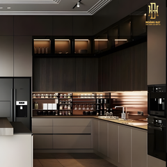 Tủ bếp hợp kim nhôm Hoàng Đạt- TBHK012