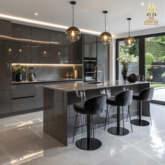 Tủ bếp hợp kim nhôm Hoàng Đạt - TBHK013