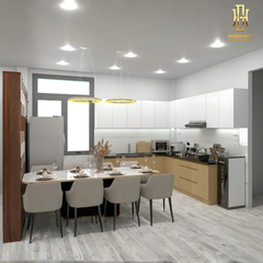 Tủ bếp nhựa cao cấp Hoàng Đạt - TBN001