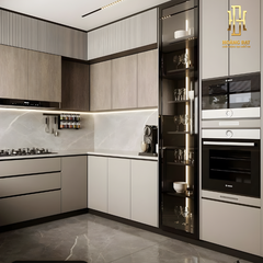 Tủ bếp nhựa cao cấp Hoàng Đạt - TBN002