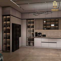 Tủ bếp nhựa cao cấp Hoàng Đạt - TBN002