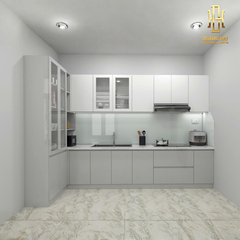 Tủ bếp nhựa cao cấp Hoàng Đạt - TBN003