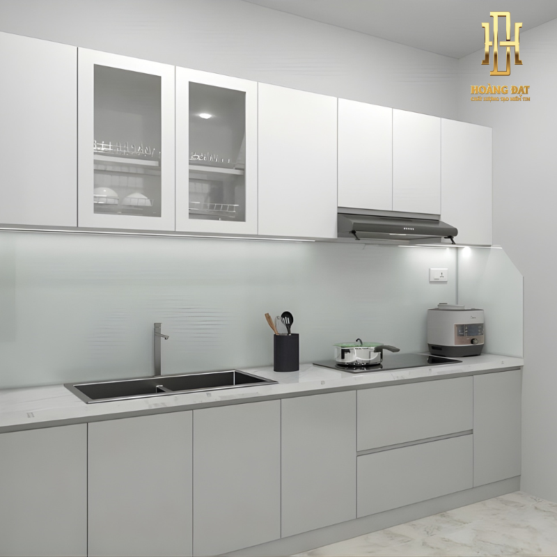 Tủ bếp nhựa cao cấp Hoàng Đạt - TBN003