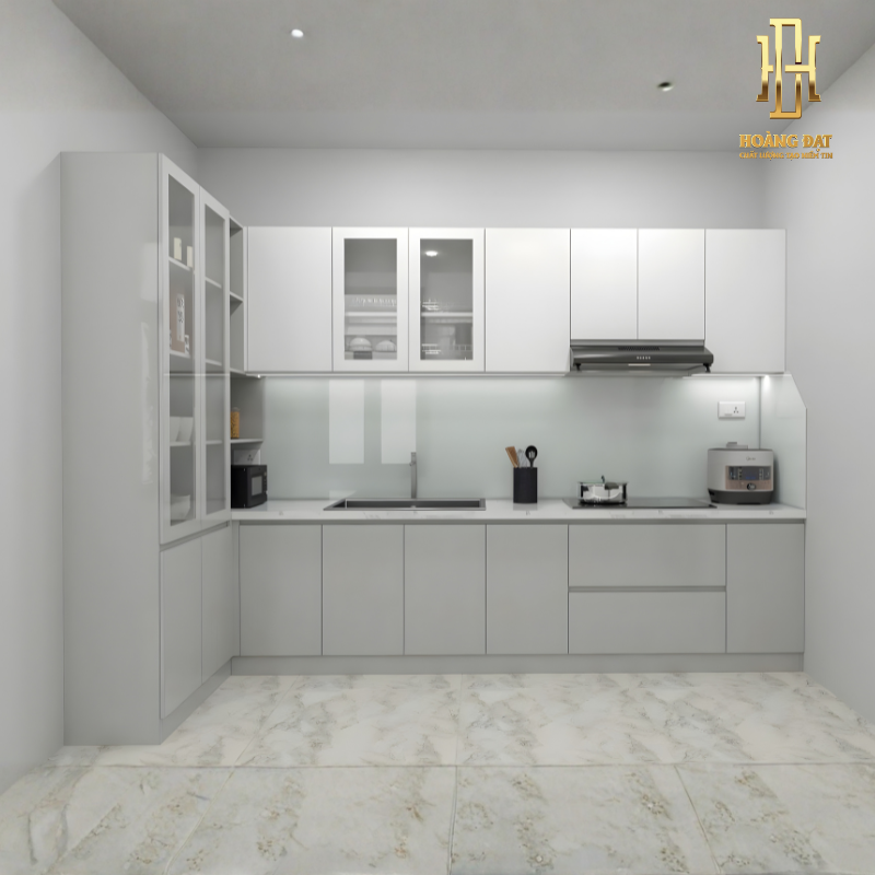 Tủ bếp nhựa cao cấp Hoàng Đạt - TBN003