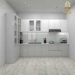 Tủ bếp nhựa cao cấp Hoàng Đạt - TBN003