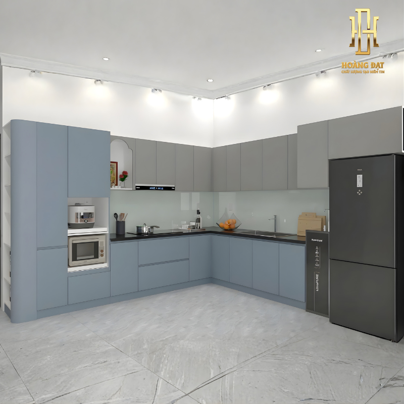 Tủ bếp nhựa cao cấp Hoàng Đạt - TBN005