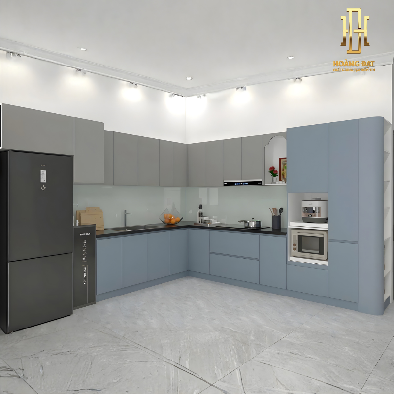 Tủ bếp nhựa cao cấp Hoàng Đạt - TBN005