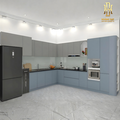 Tủ bếp nhựa cao cấp Hoàng Đạt - TBN005