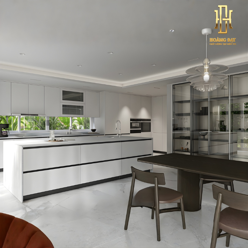 Tủ bếp nhựa cao cấp Hoàng Đạt - TBN006