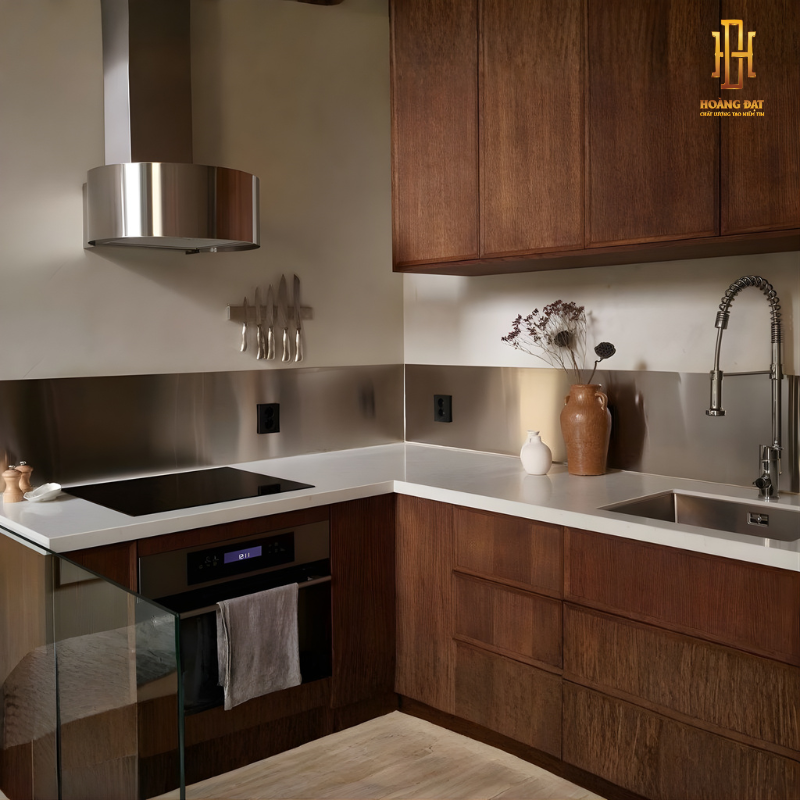 Tủ bếp nhựa cao cấp Hoàng Đạt - TBN021